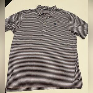 Men's Striped Polo Shirt - Congressional Country Club logo